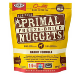 Primal Rabbit Formula Freeze-Dried Dog Food Nuggets, 14 oz.
