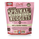 Primal Beef & Salmon Formula Freeze-Dried Cat Food Nuggets, 14 oz.