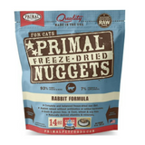 Primal Rabbit Formula Freeze-Dried Cat Food Nuggets, 14 oz.