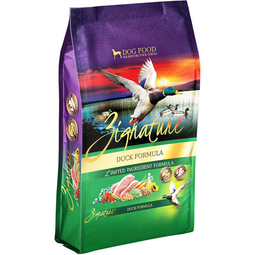 Zignature Duck Formula Grain-Free Dry Dog Food, 12.5 lbs.
