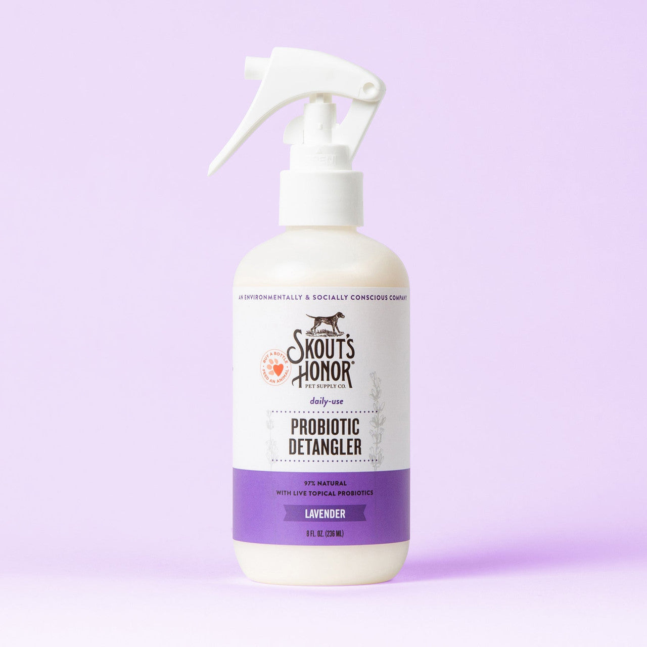 Skout's Honor Probiotic Lavender Daily Use Detangler for Dogs, 8 fl. oz.