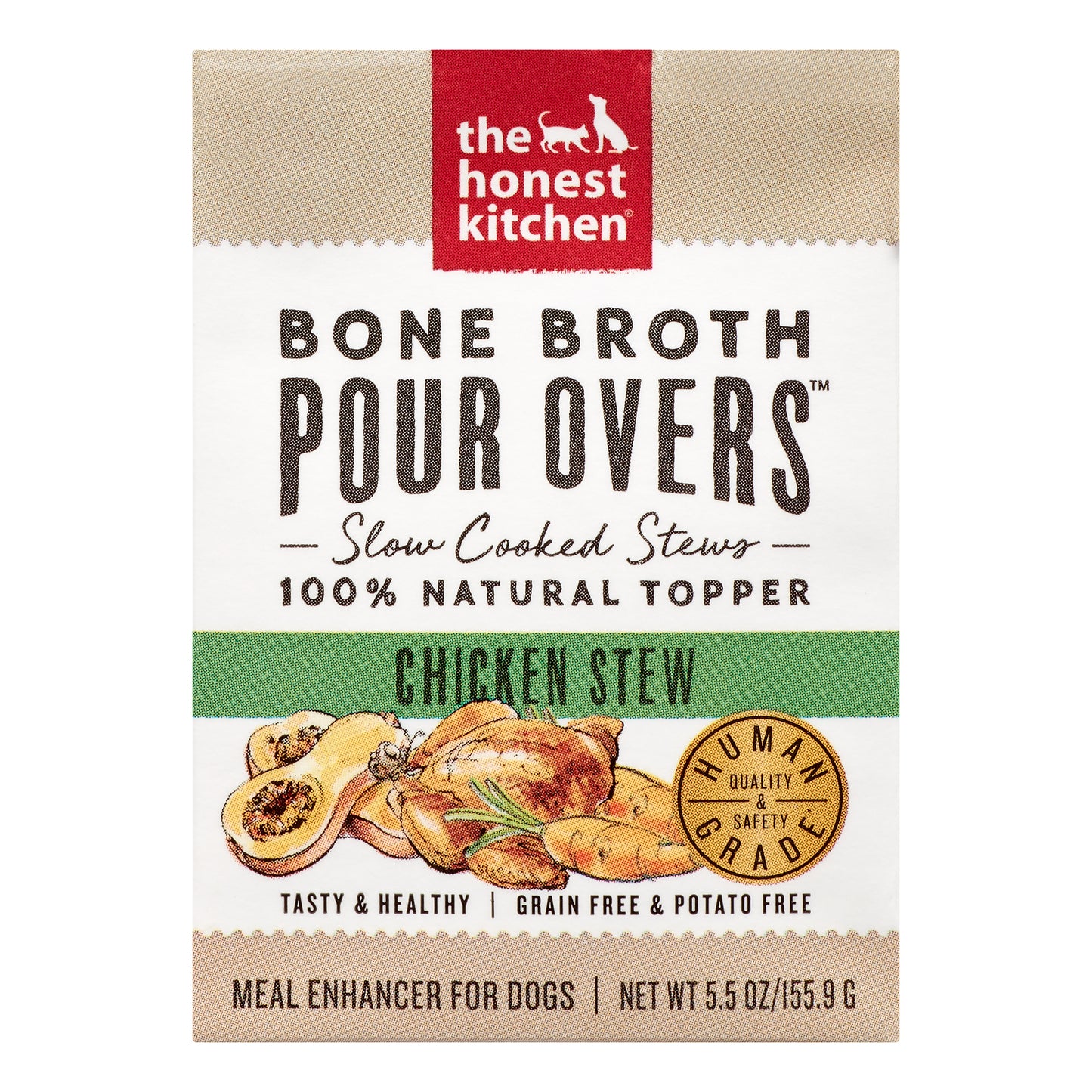 The Honest Kitchen Chicken Stew Wet Dog Food Topper, 5.5 oz.
