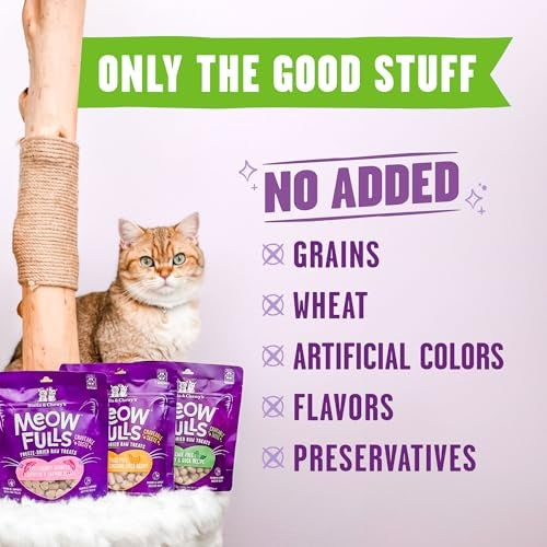 Stella & Chewy's Meowfulls Turkey & Duck Freeze-Dried Cat Treats, 1.5 oz.
