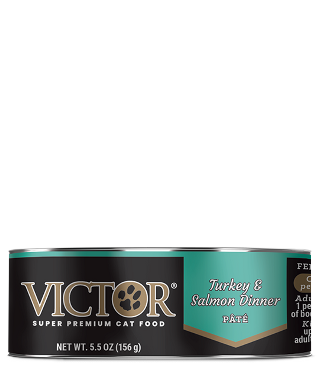 Victor Turkey & Salmon Dinner Pate Canned Cat Food 5.5-oz, Case Of 24