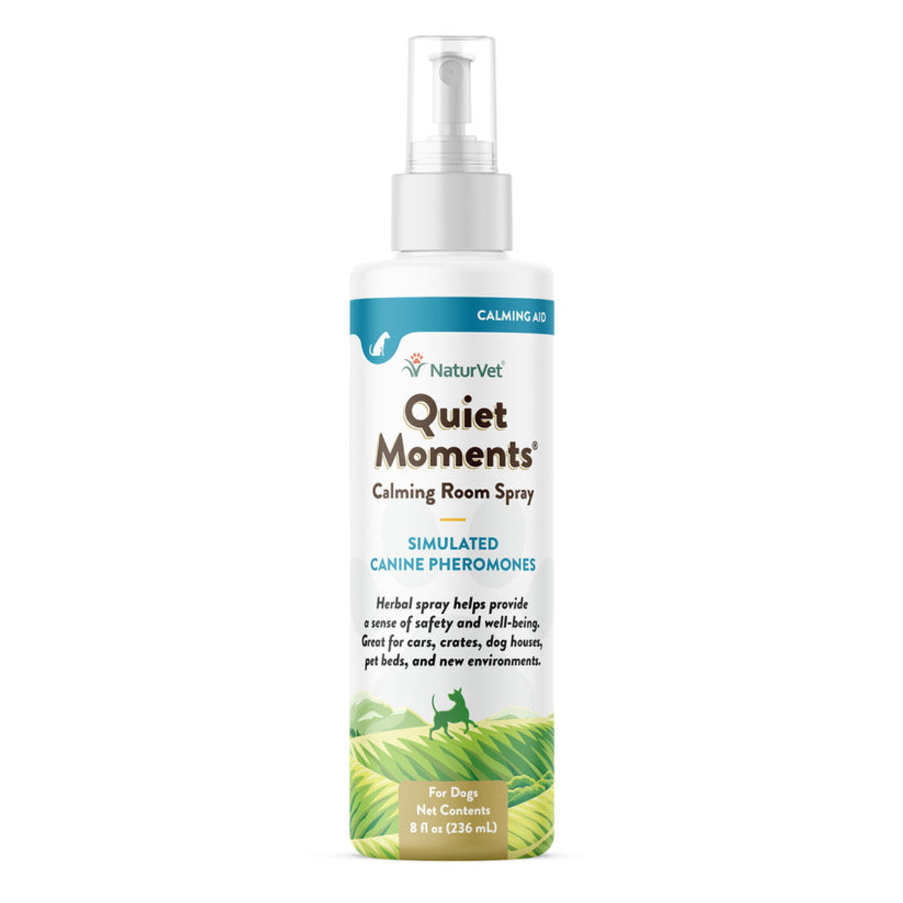 NaturVet Quiet Moments Herbal Calming Spray for Dogs, 8 oz.