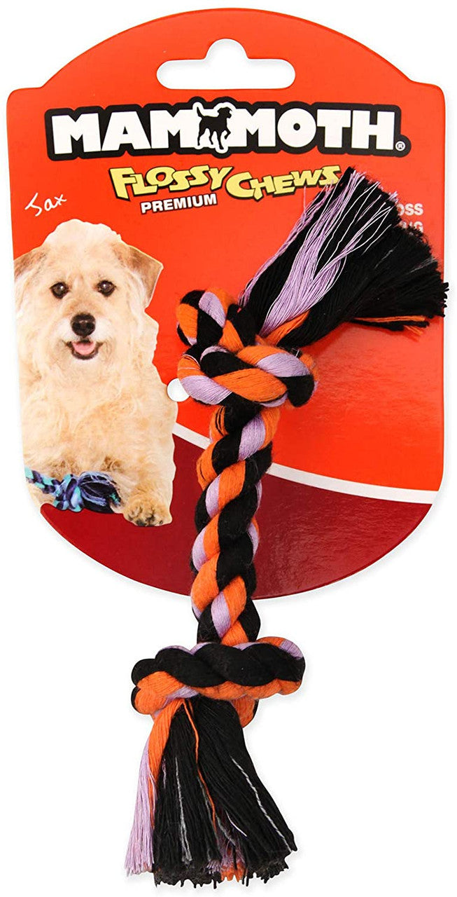 Mammoth Flossy Chew Mini Cotton Rope Bone, 6 in.