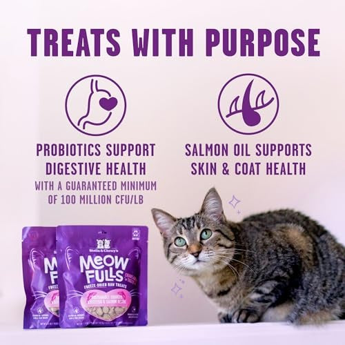 Stella & Chewy's Meowfulls Whitefish & Salmon Freeze-Dried Cat Treats, 1.5 oz.