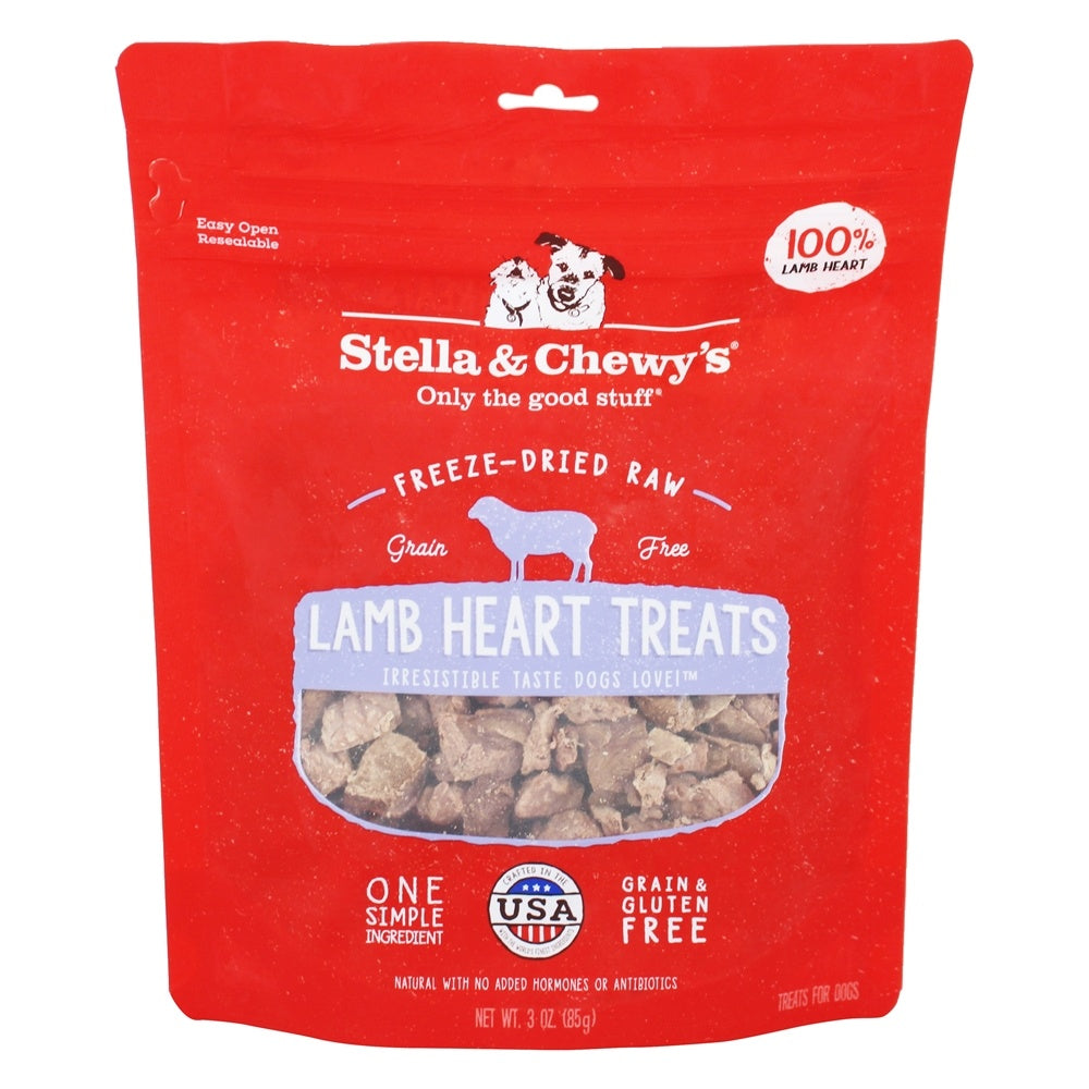 Stella & Chewy's Lamb Heart Dog Treats, 3 oz.