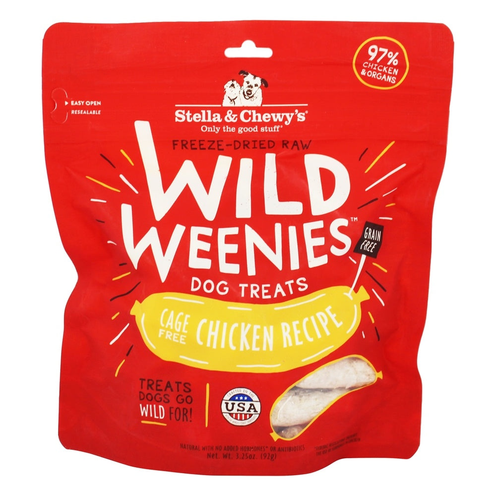 Stella & Chewy's Wild Weenies Chicken Dog Treats, 3.2 oz.