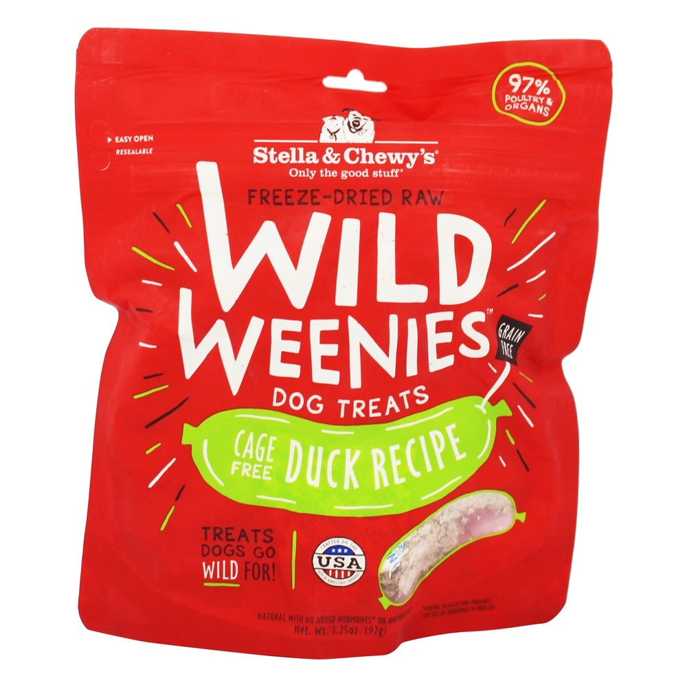 Stella & Chewy's Wild Weenies Duck Dog Treats, 3.2 oz.