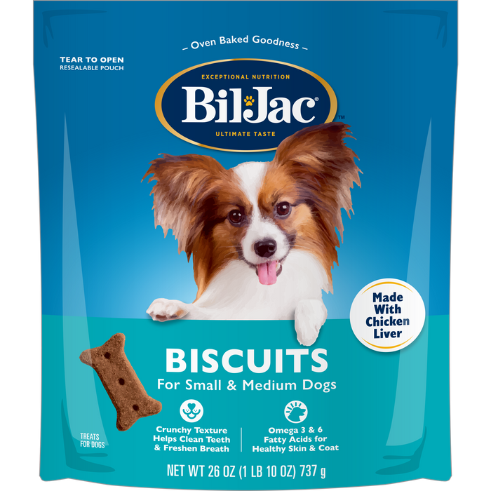 Bil-Jac Small & Medium Breed Dog Biscuits, 26 oz.