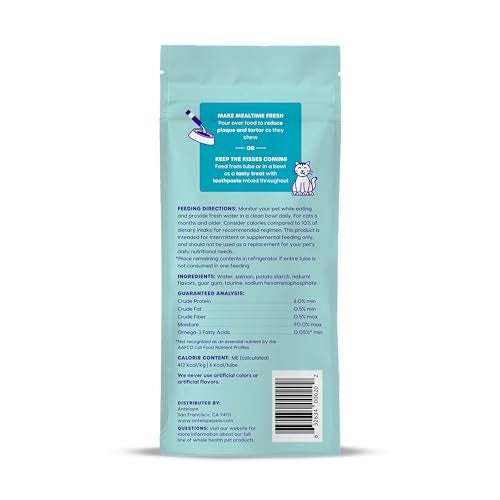 Antelope Kiss Me-Ow Salmon Dental Cat Treats, 2 oz.