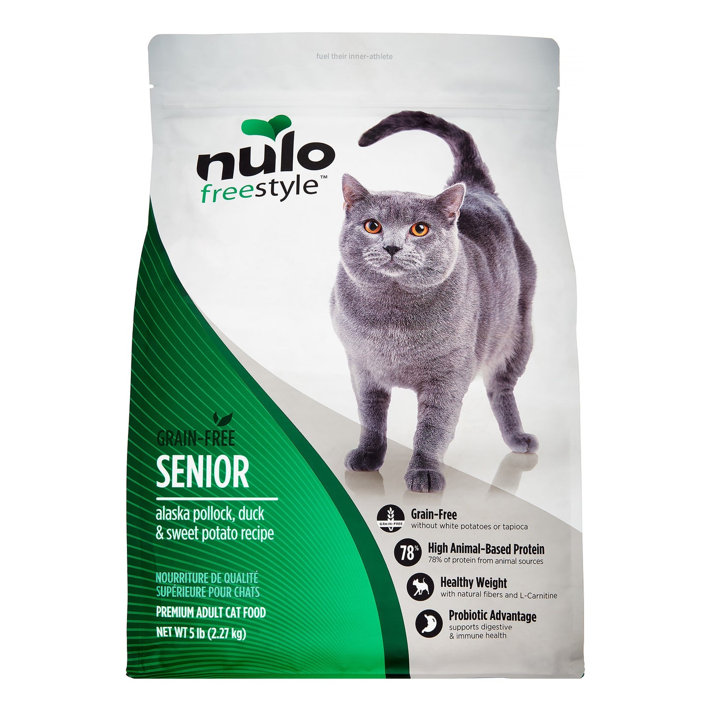 Nulo FreeStyle Senior Grain-Free Dry Cat Food, 5 lbs.
