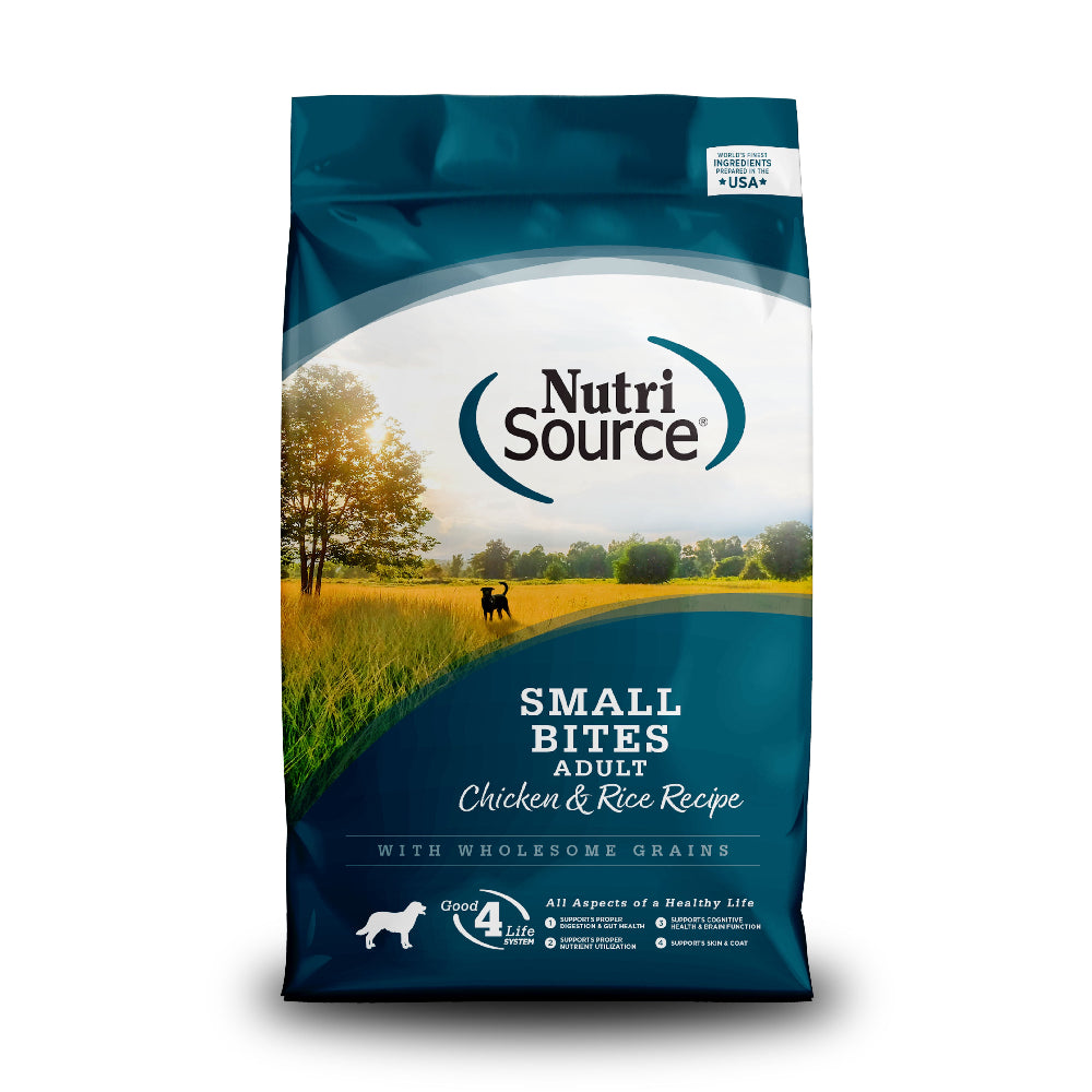 NutriSource Adult Small Bites Chicken & Rice Dry Dog Food
