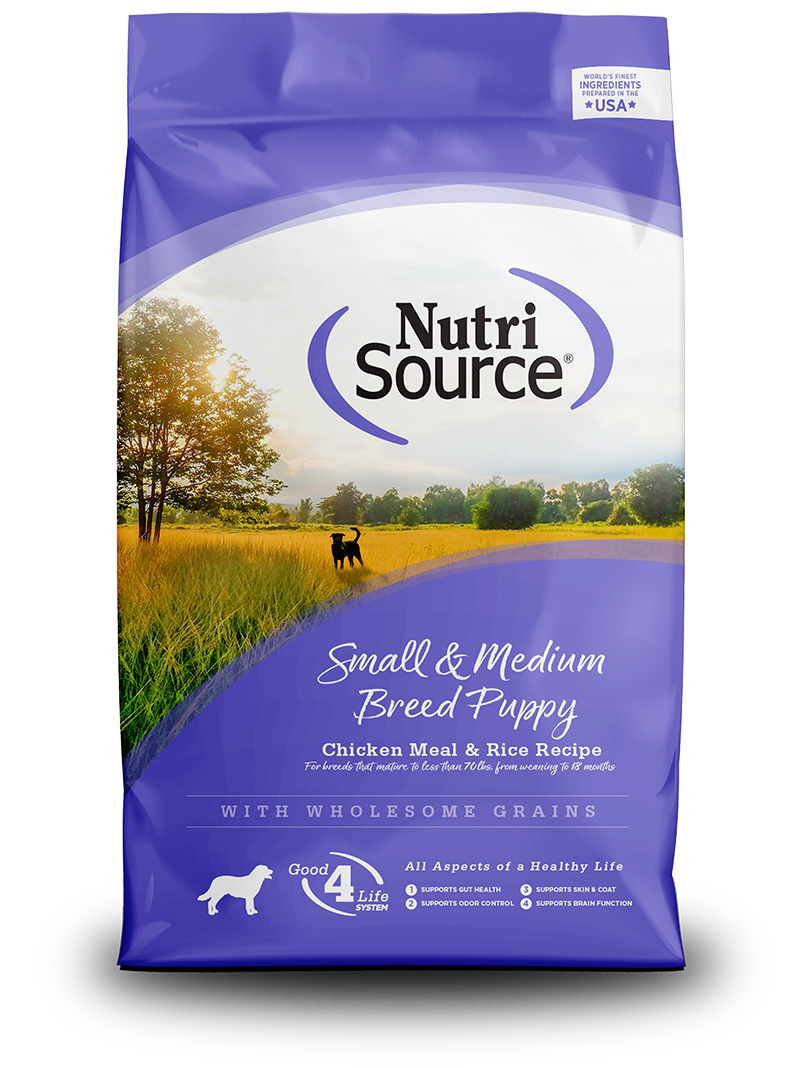 NutriSource Small/Medium Breed Dry Puppy Food, 26 lbs.