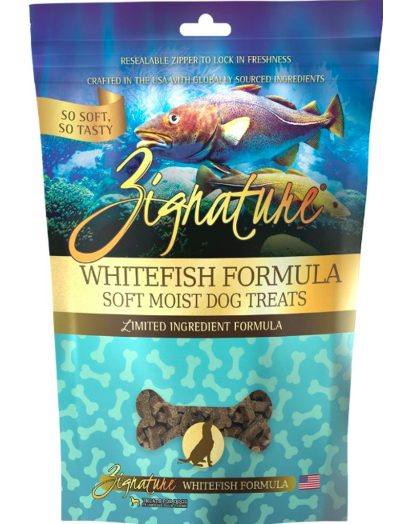 Zignature Whitefish Soft & Moist Dog Treats, 4 oz.
