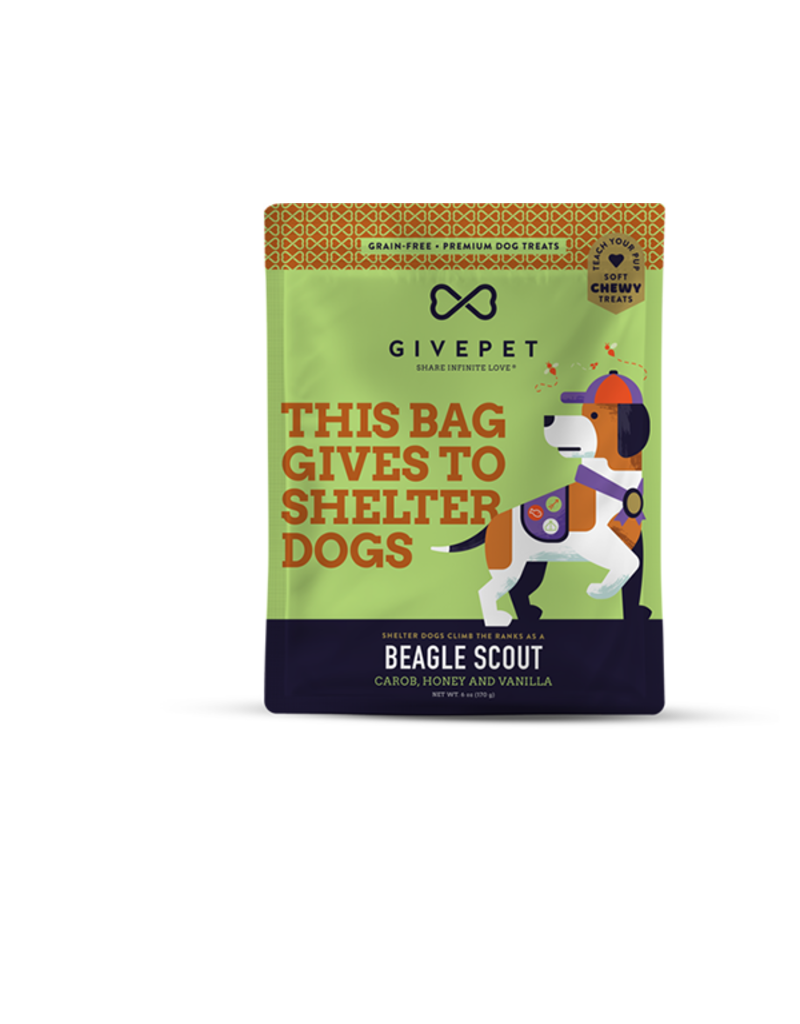 GivePet Beagle Scout Grain-Free Dog Treats, 6 oz.