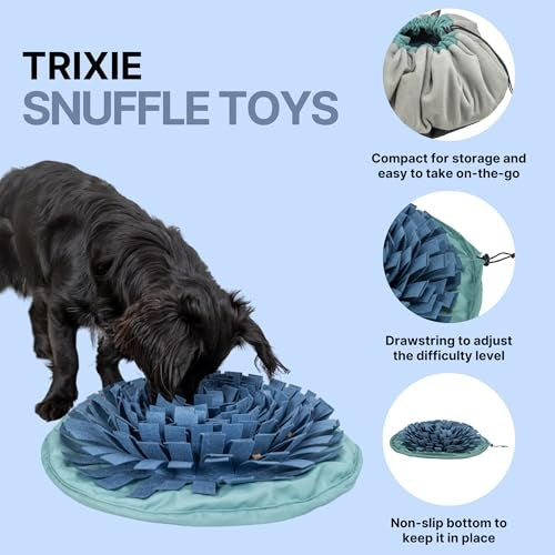 Trixie Snuffle & Seek Bowl Interactive Slow Feeder for Dogs & Cats, Level 1