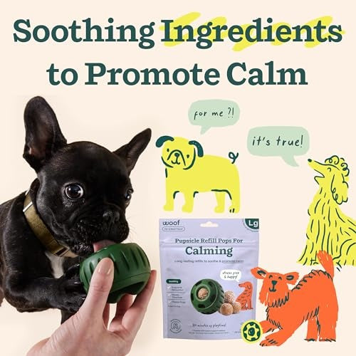 Woof Pupsicle Refill Pops Calming Treats - Long-Lasting Refills For The Pupsicle Toy