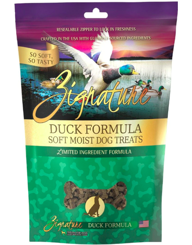 Zignature Duck Soft & Moist Dog Treats, 4 oz.