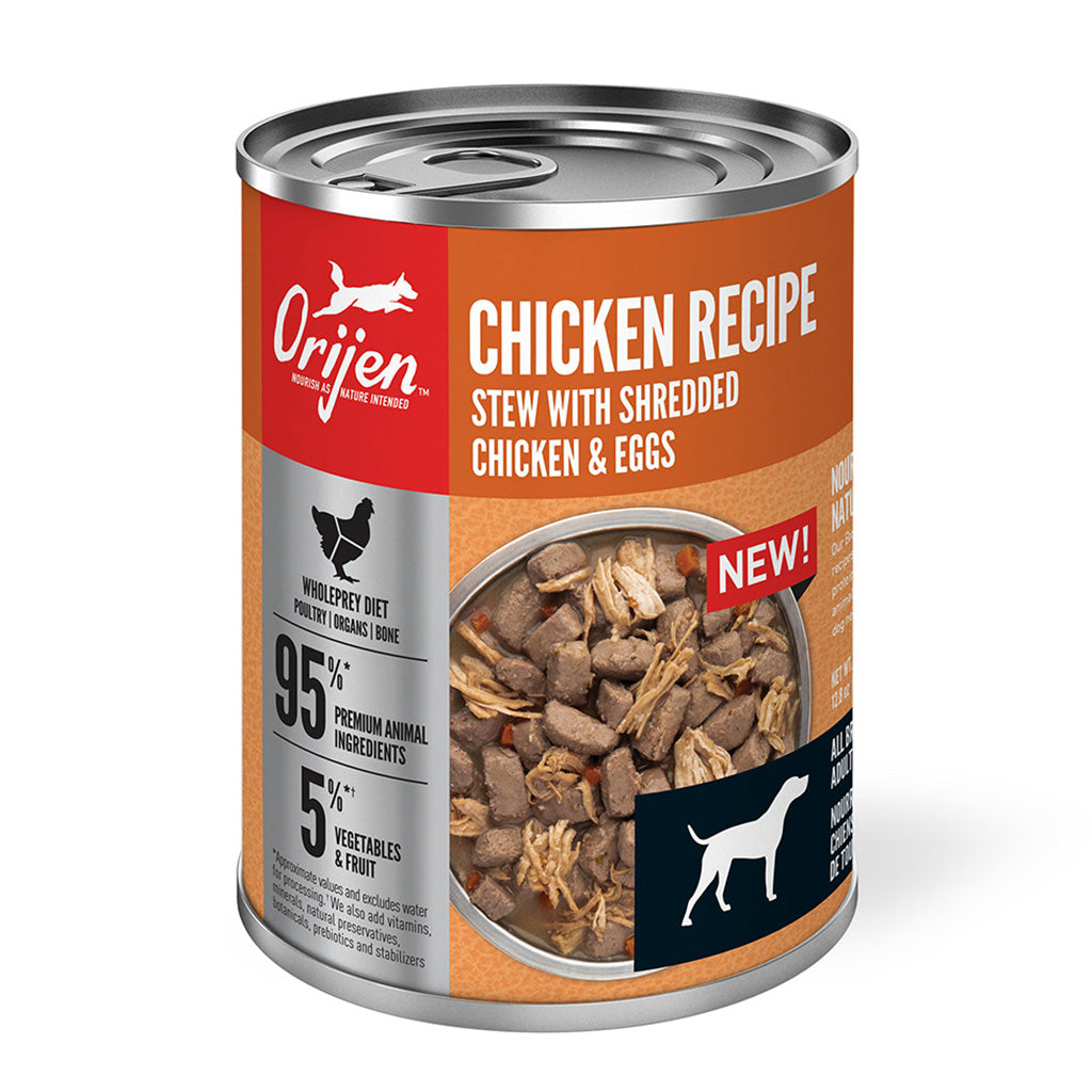 Orijen Chicken Stew Real Meat Shreds Wet Dog Food, 12.8 oz.
