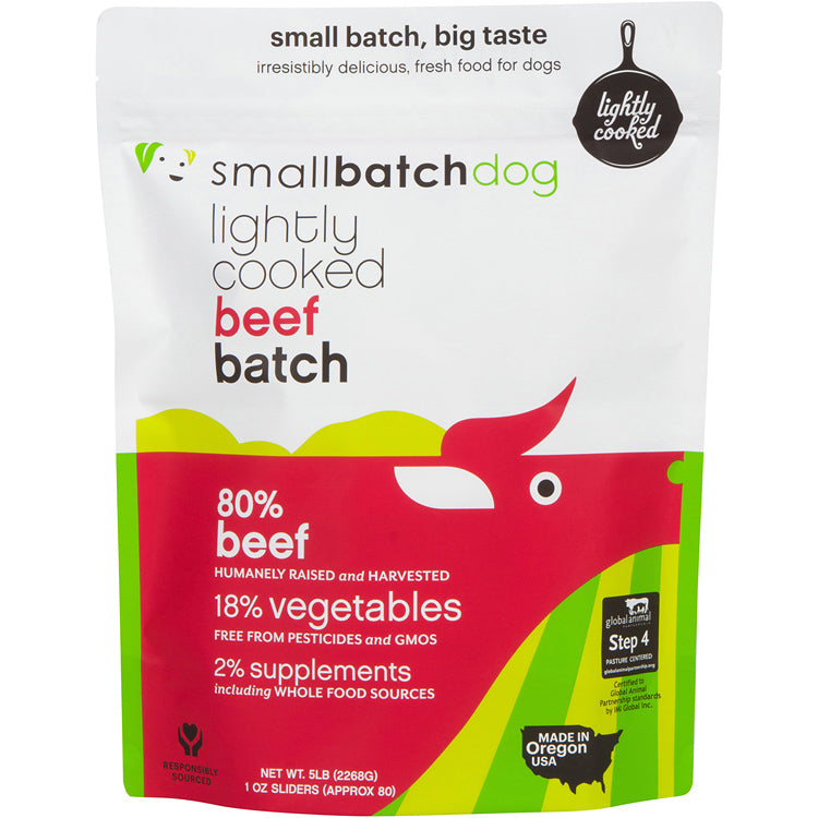 Smallbatch Pets Cooked Beef Dog Food, 5 lbs.