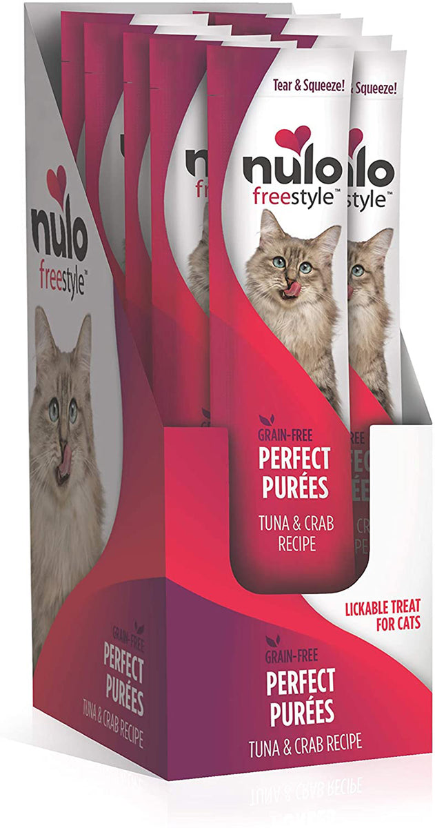 Nulo FreeStyle Tuna & Crab Perfect Puree Cat Treats, 0.5 oz.