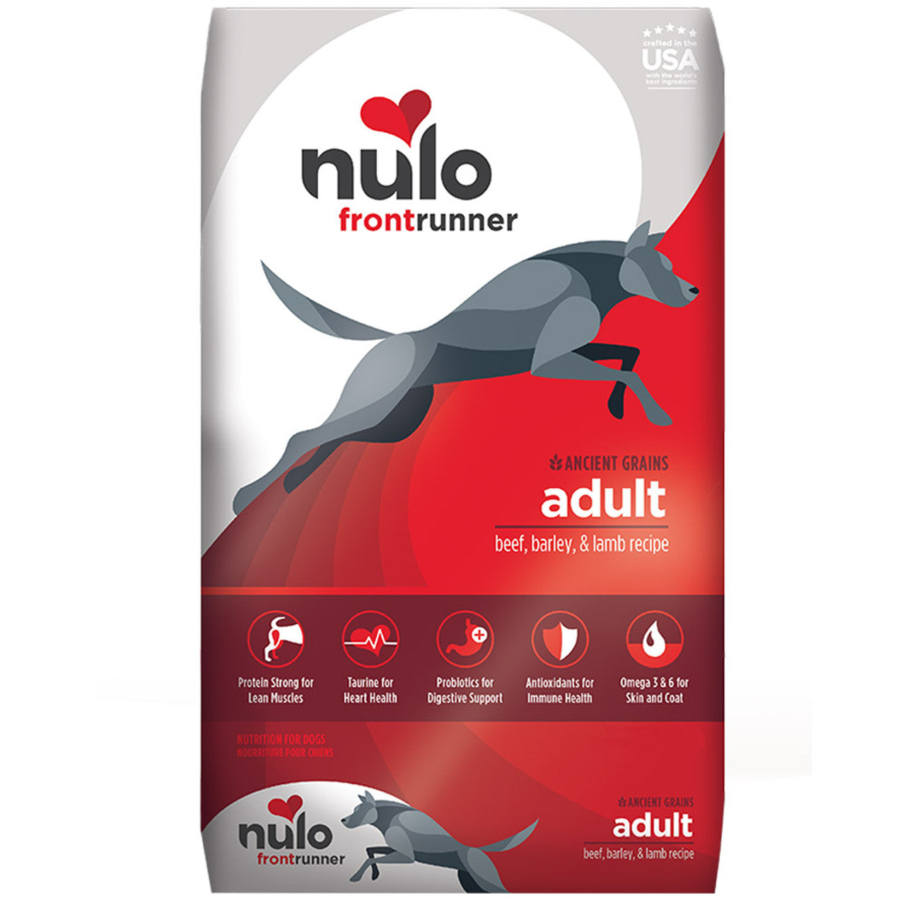 Nulo Frontrunner Ancient Grains Beef, Barley & Lamb Dry Dog Food, 3 lbs.