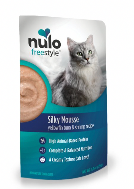 Nulo FreeStyle Silky Mousse Tuna & Shrimp Wet Cat Food, 2.8 oz.