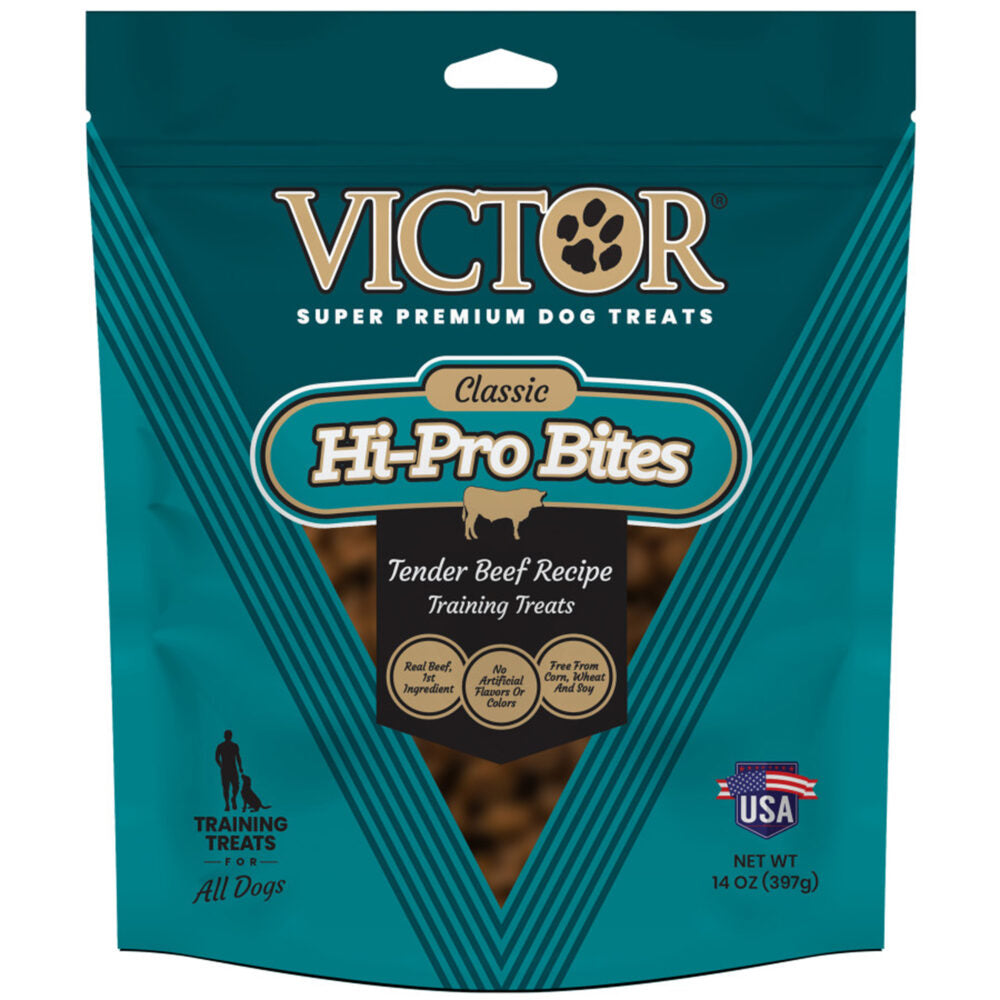 Victor Hi-Pro Tender Beef Bites Dog Treats 14 oz