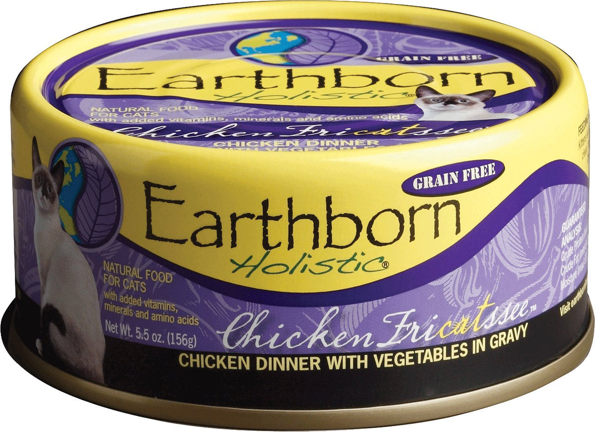 Earthborn Holistic Chicken Fricatssee Cat Food, 5.5 oz Can