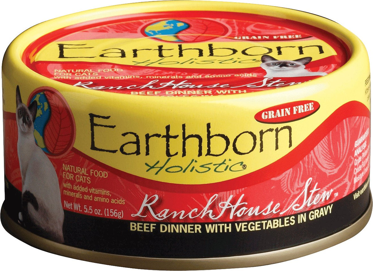 Earthborn Holistic Ranchhouse Stew Wet Cat Food, 5.5 oz.