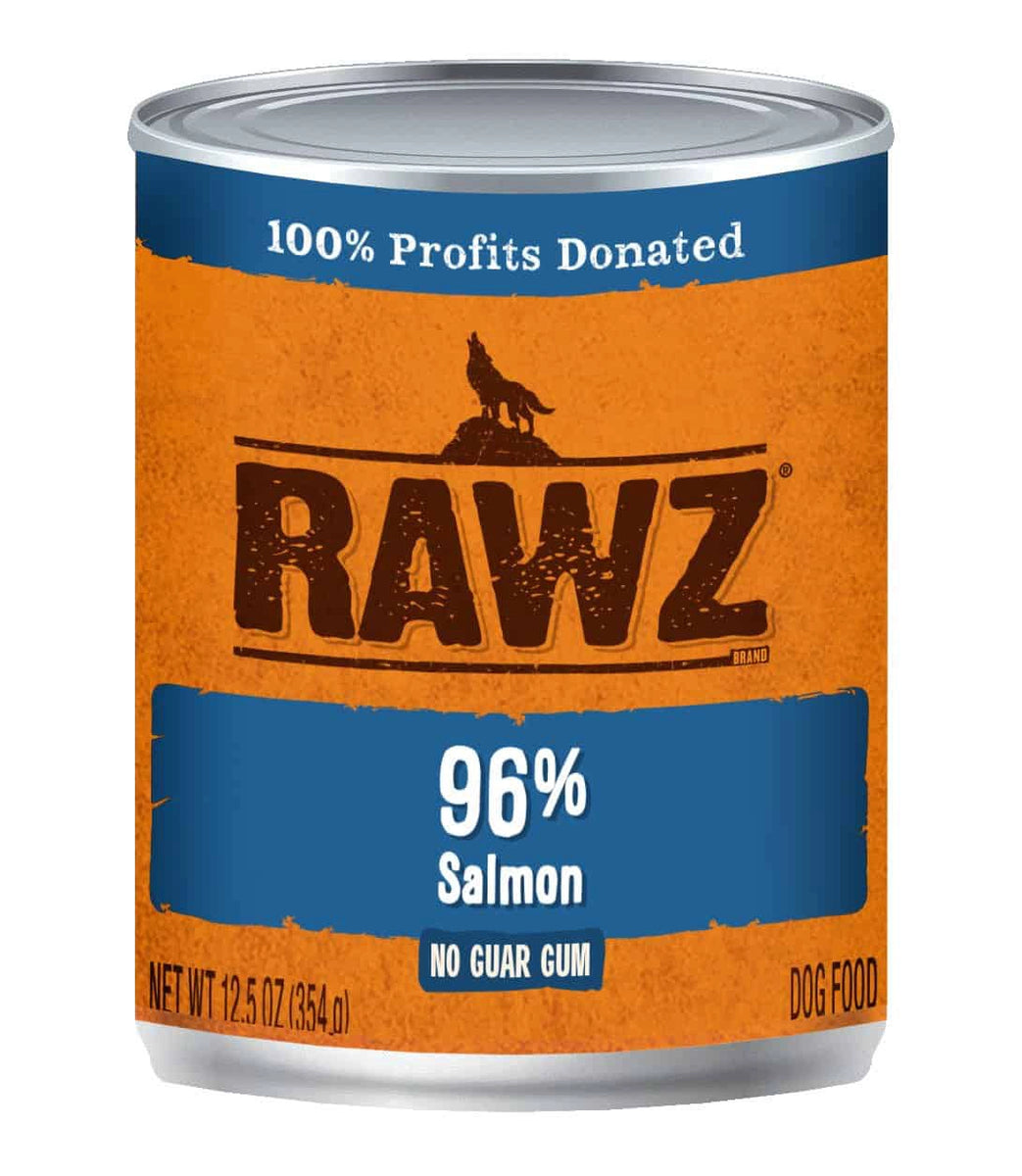 Rawz 96% Salmon Canned Dog Food, 12.5 oz.