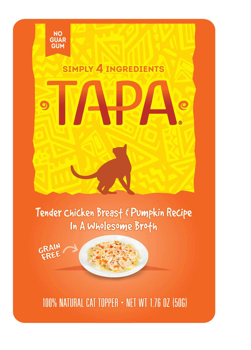 Tapa Tender Chicken Breast & Pumpkin Recipe Cat Food Topper Pouch, 1.8 oz.