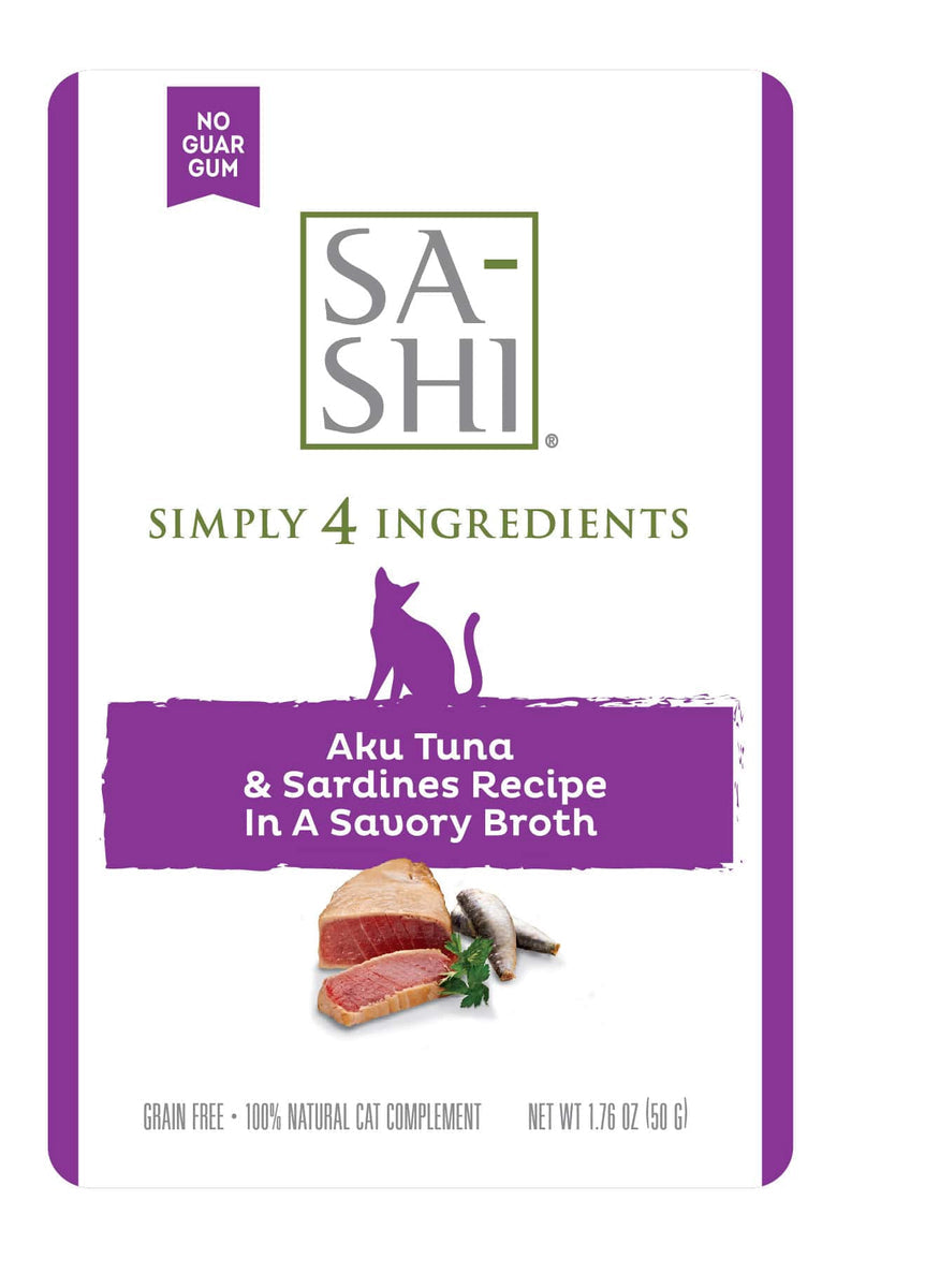 Sa-Shi Bonito Tuna & Sardines Recipe Cat Food Topper Pouch, 1.8 oz.