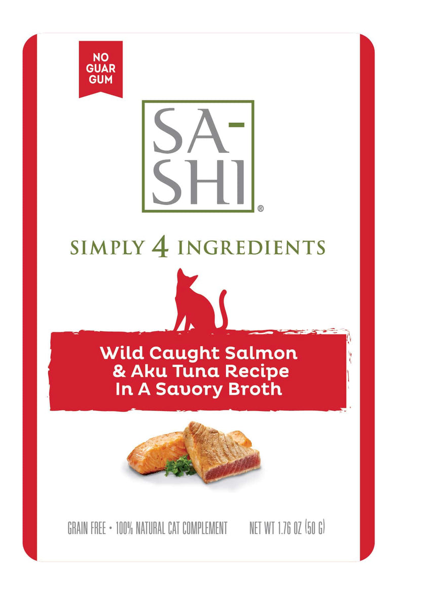 Sa-Shi Salmon & Tuna Cat Food Topper Pouch (8 Pack)