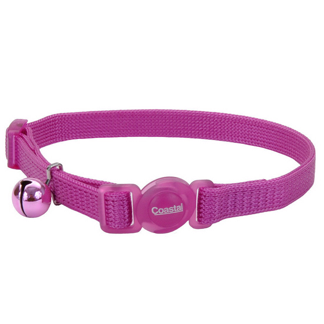 Safe Cat Breakaway Orchid Cat Collar with Bell, 8-12 in.