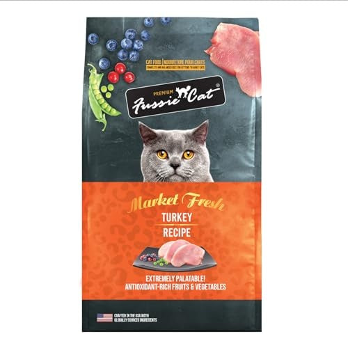 Fussie Cat Market Fresh Turkey Recipe Grain-Free Dry Cat Food, 10 lbs.