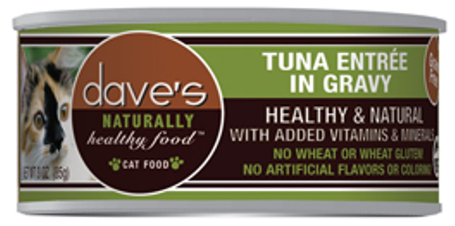 Dave's Pet Food Grain-Free Tuna Canned Cat Food, 5.5 oz.