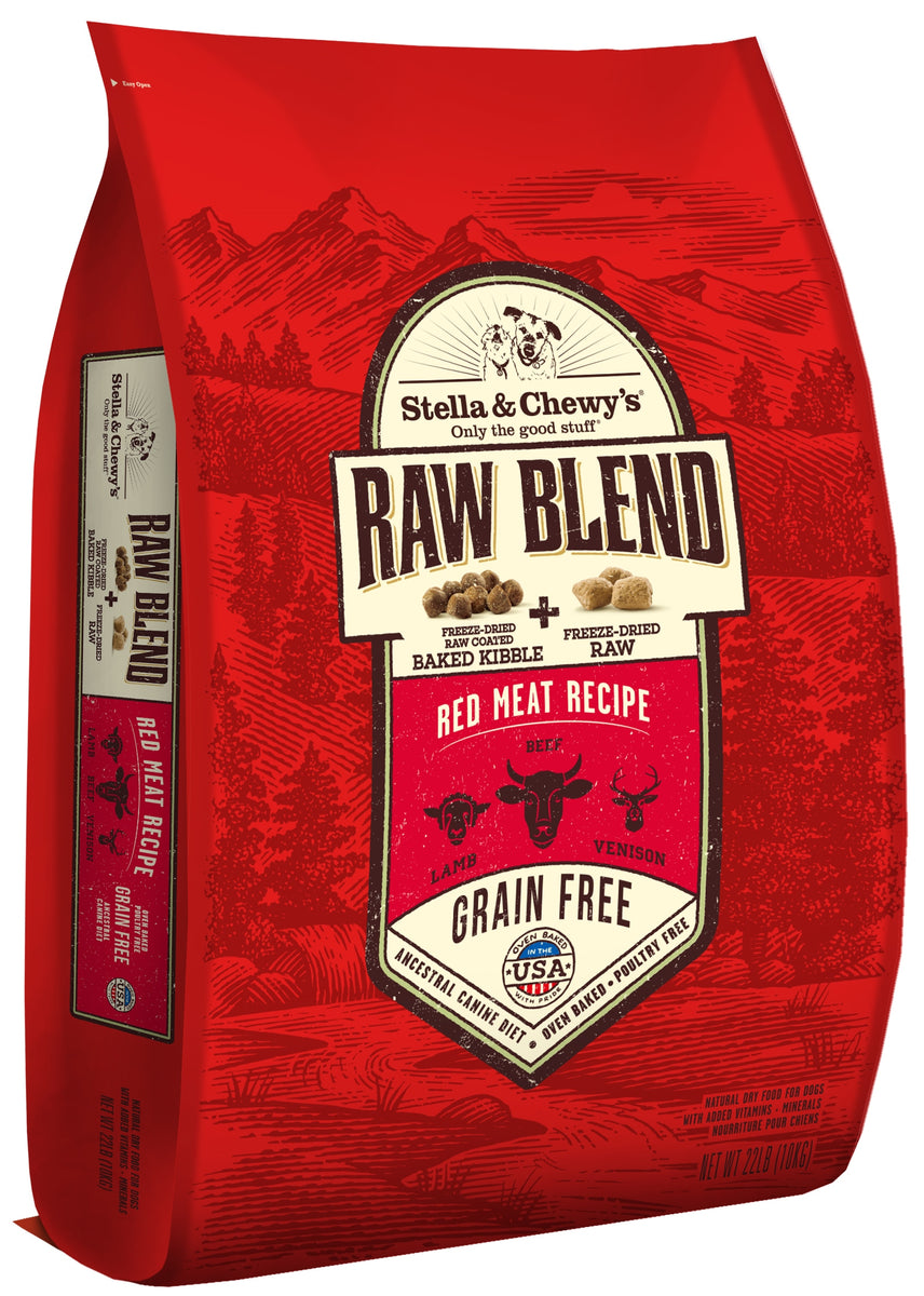 Stella & Chewy's Raw Blend Red Meat Recipe Kibble Dry Dog Food, 3.5 lbs.