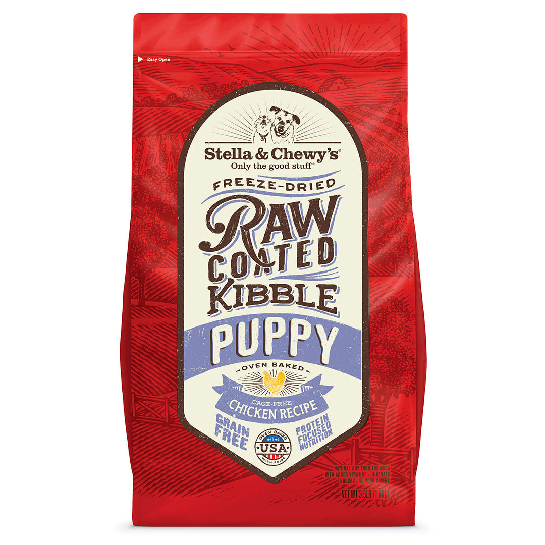 Stella & Chewy's Raw Coated Chicken Recipe Puppy Dry Dog Food 3.5lb