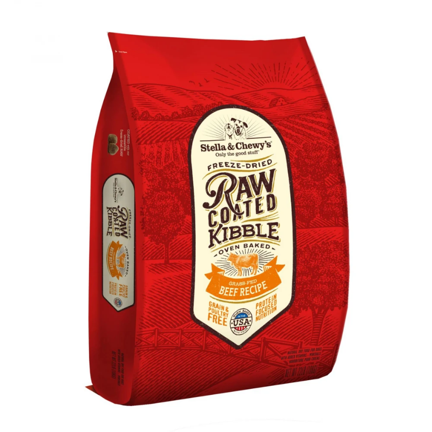 Stella & Chewy's Raw Coated Beef Recipe Kibble Dry Dog Food, 3.5 lbs.