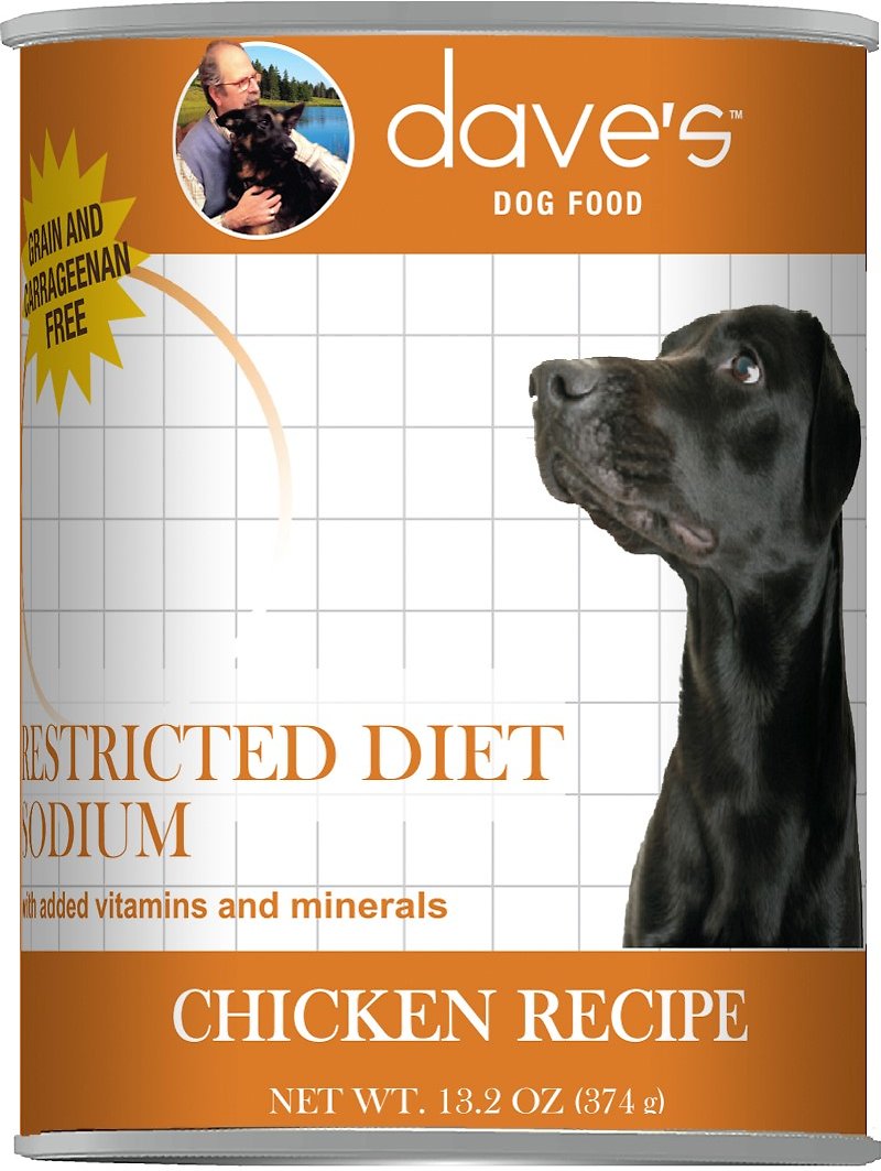 Dave's Pet Food Restricted Diet Sodium Chicken Wet Cat Food, 13.2 oz.