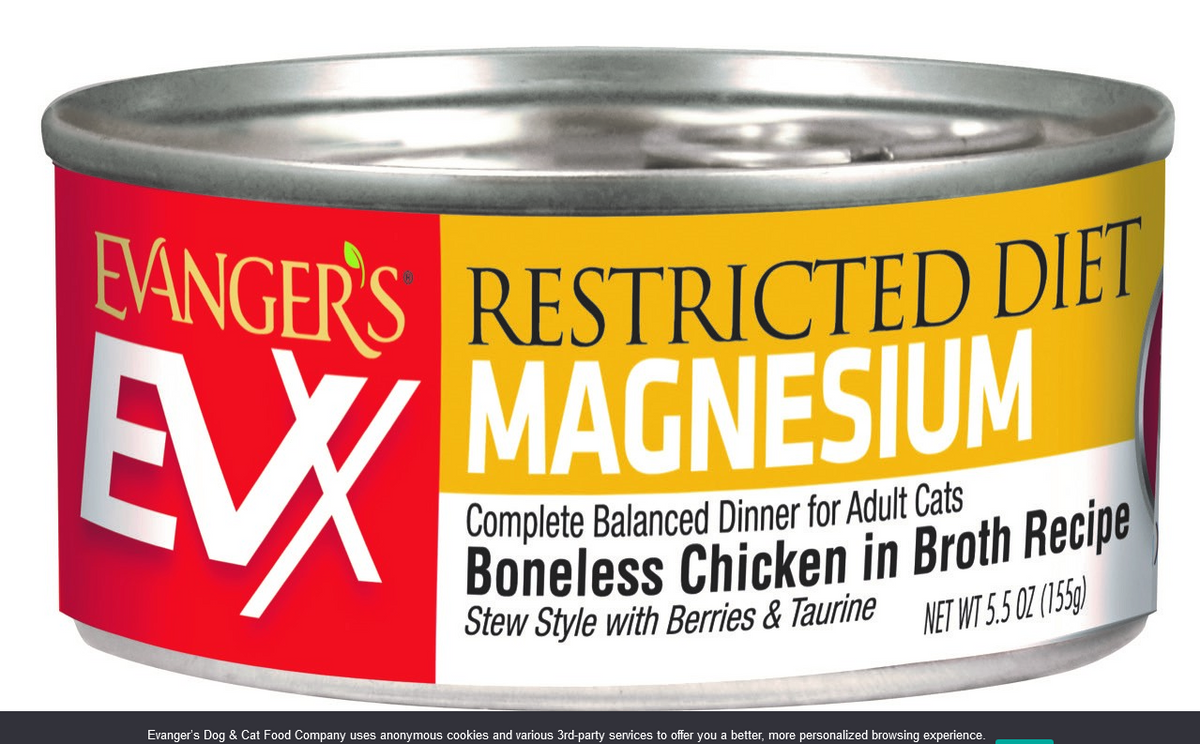 Evanger's Restricted Diet Chicken Wet Cat Food, 5.5 oz.