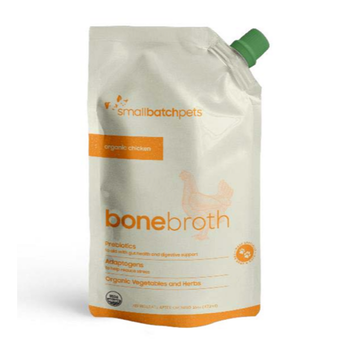 Smallbatch Organic Chicken Bone Broth for Dogs & Cats, 16 oz.