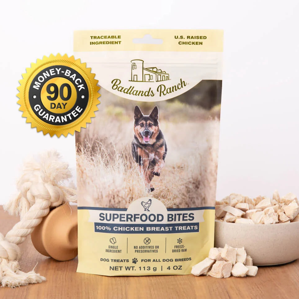 Badlands Ranch Chicken Breast Superfood Bites, Dog 4 oz