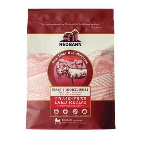 Redbarn Land Recipe First-Five Grain-Free Dry Dog Food, 22 lbs.