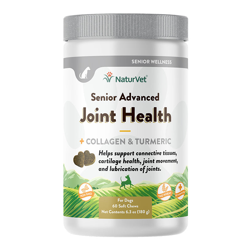 NaturVet Senior Advanced Joint Support Soft Chews for Dogs, 60 Count