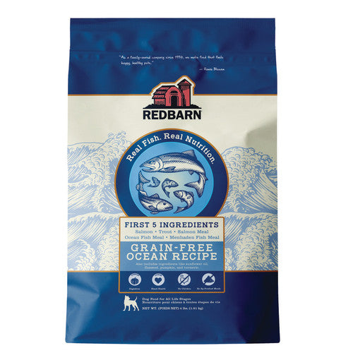 Redbarn Ocean Recipe First-Five Grain-Free Dry Dog Food, 4 lbs.
