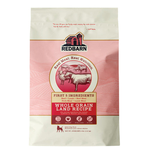 Redbarn Whole Grain First-Five Dry Dog Food, 4 lbs.